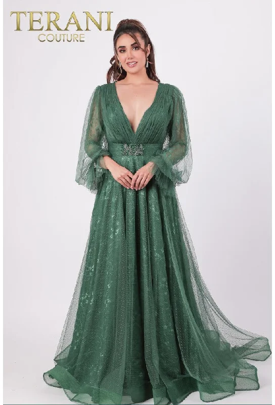 Terani Couture 1913M9414 Emerald 16 Sale