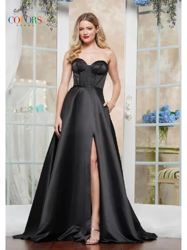 Colors 3434 Formal Evening Long A Line Prom Dress