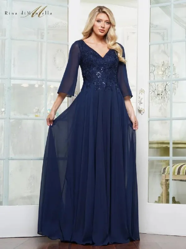 Rina di Montella RD3241 Long Beaded Formal Plus Size Dress