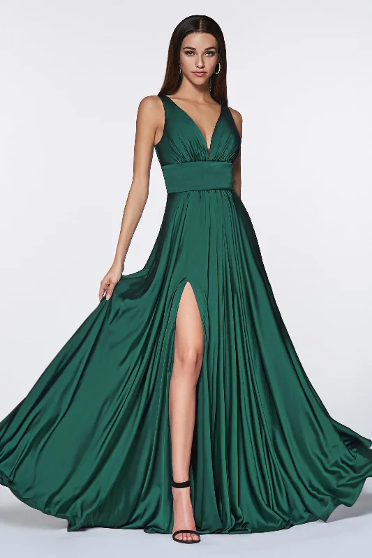 Cinderella Divine CD7469 Long Prom Dress Evening Gown Emerald