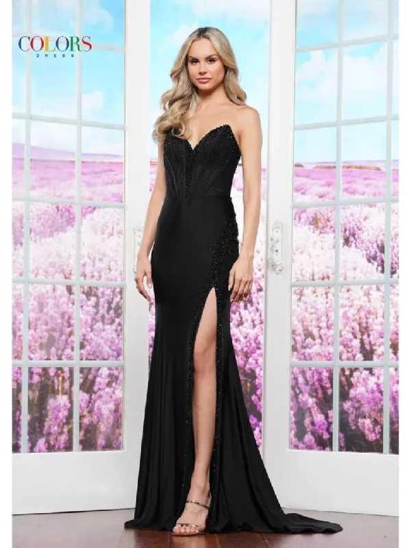 Colors 3406 Formal Fitted Long Prom Dress