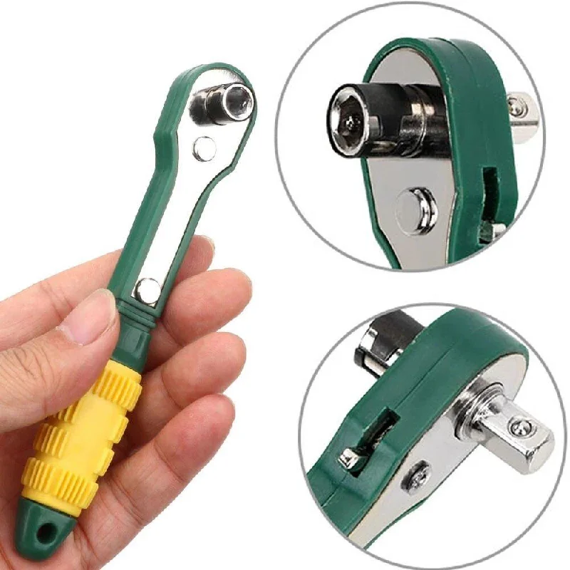 Mini 1/4 Screwdriver Rod Adjustable Fast Ratchet Wrench Quick Socket Wrench Tools