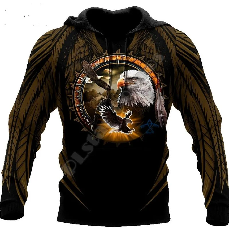 Eagles Indian Native  Hoodie Sweatshirt