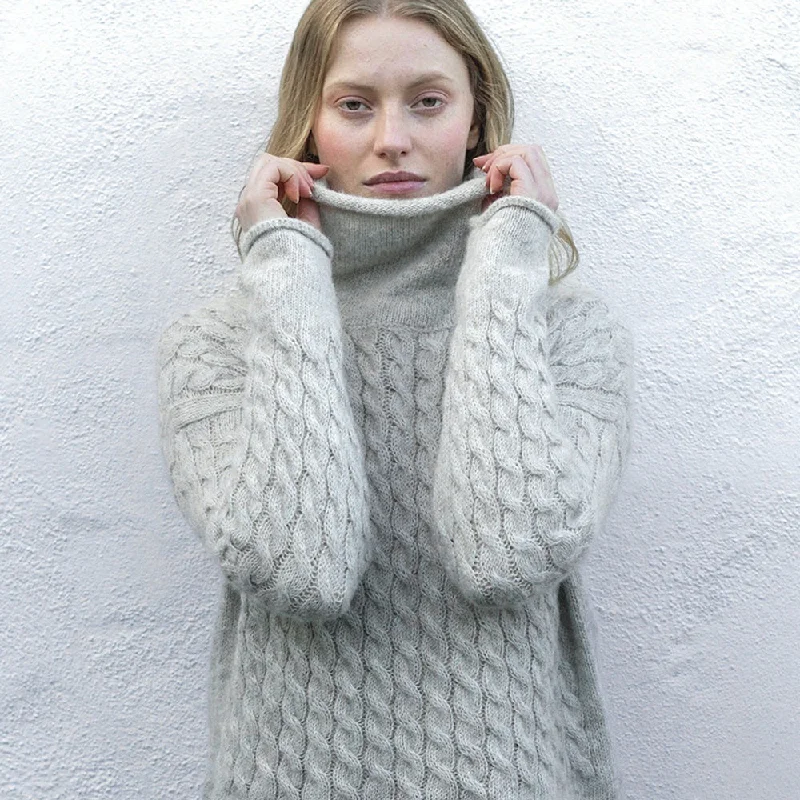 Cloud, Cable Funnel Neck Sweater