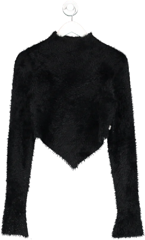 Marc Jacobs Black Hairy Grunge Pointed Sweater UK M