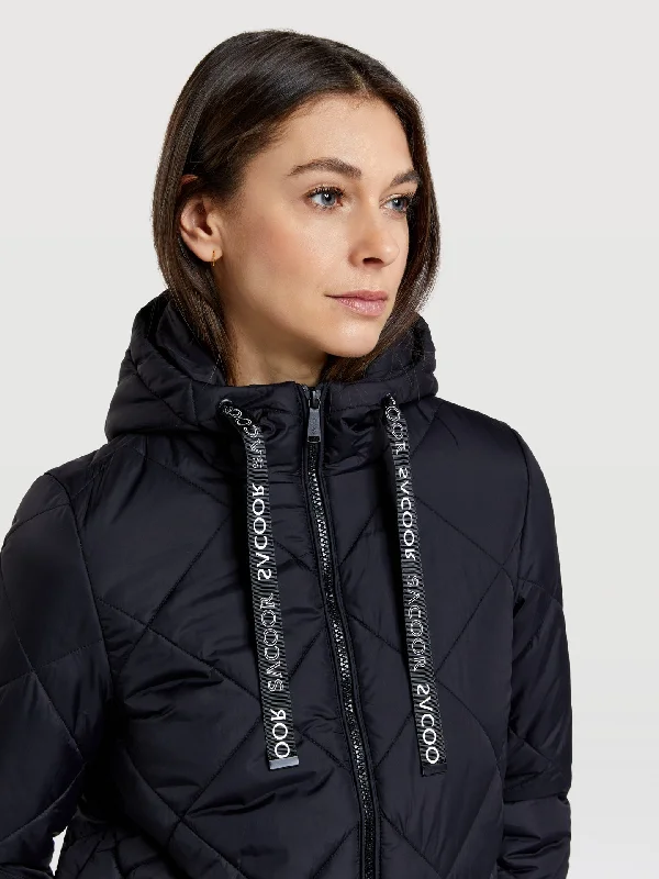 Puffer jacket with hood