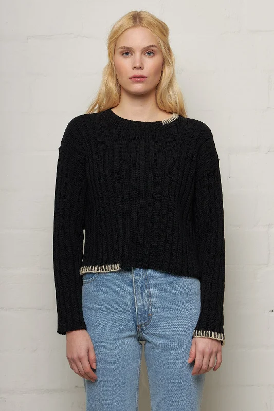 Mavis Sweater Organic Cotton Black