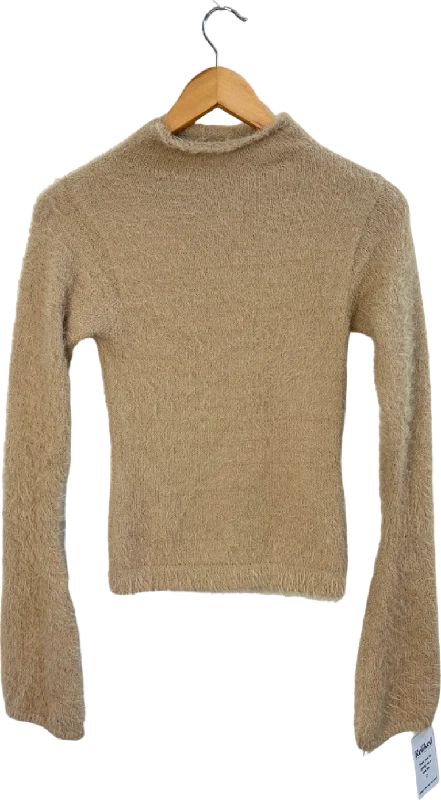 Weekday Beige Jenny Hairy Sweater Size S