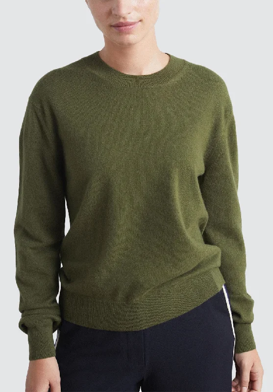 Cashmere Crew Neck Sweater | Khaki