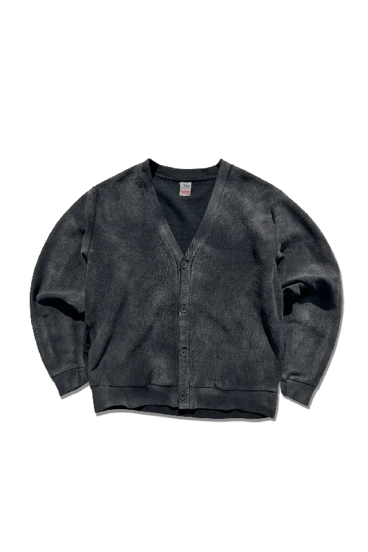 Exclusive Freshman Corduroy Cardigan - Smoked Anthracite