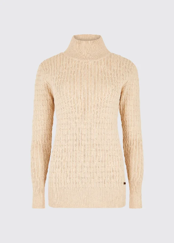 Hacketstown Funnel Neck Sweater - Oyster