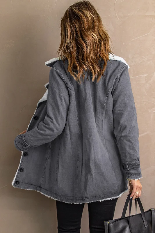 Fleece-Lined Denim Jacket