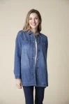 STRETCH DENIM BOYFRIEND JACKET