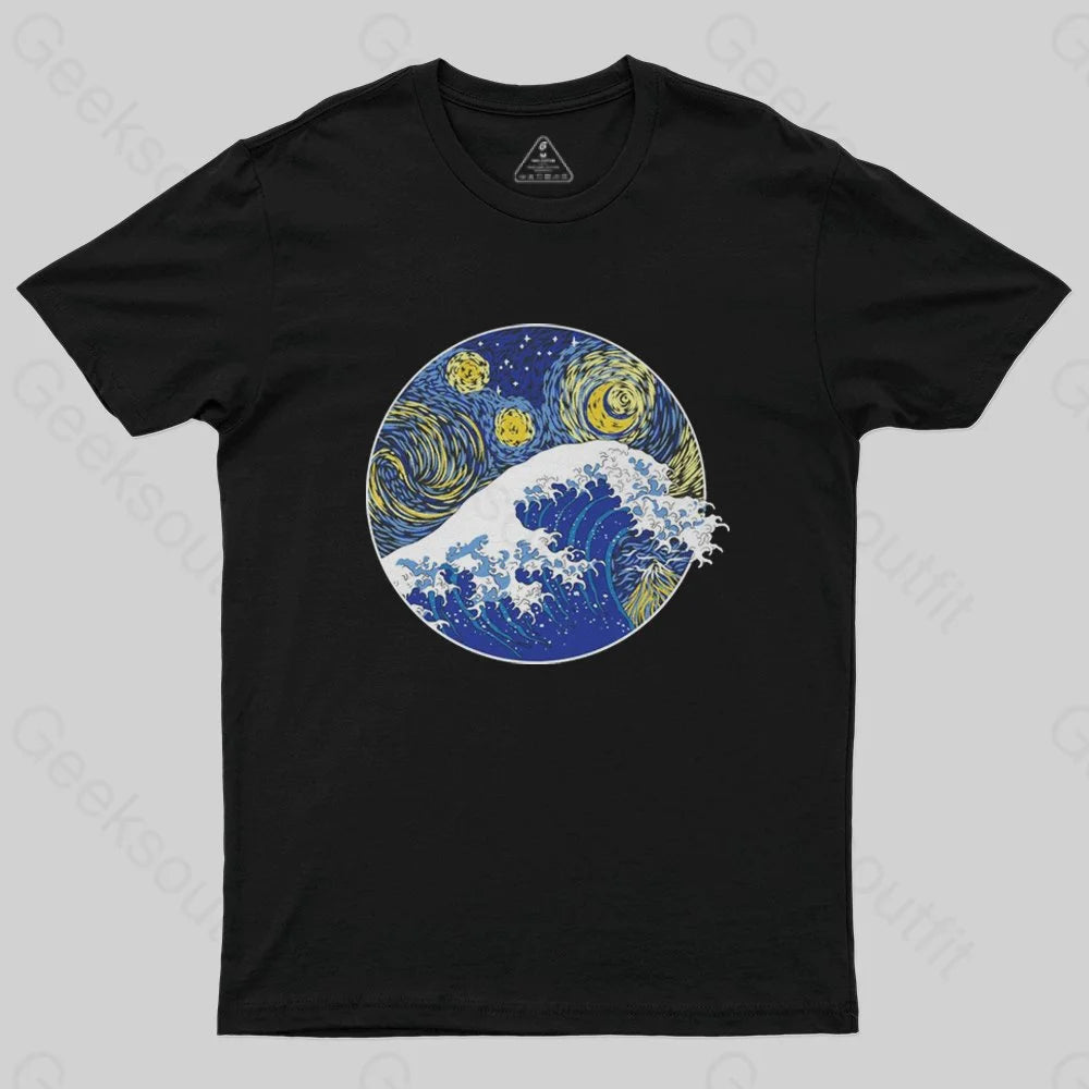 Great Starry Wave Off Kanagawa T-Shirt