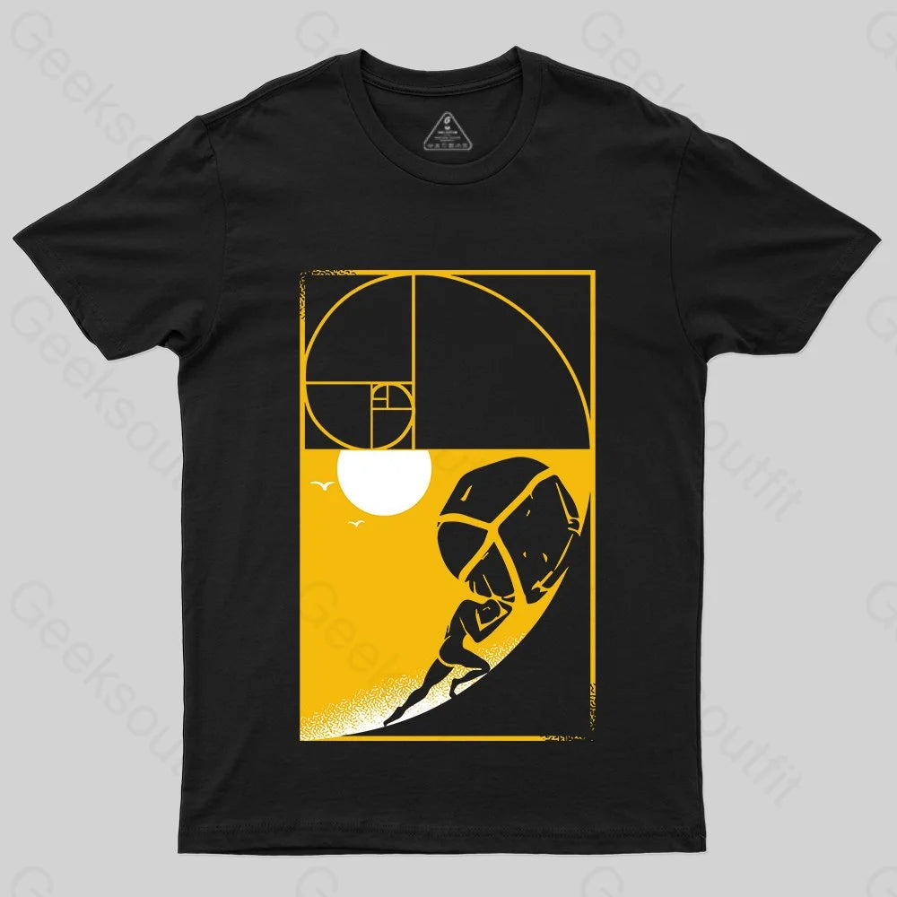 One Must Imagine Sisyphus Happy Fibonacci T-shirt