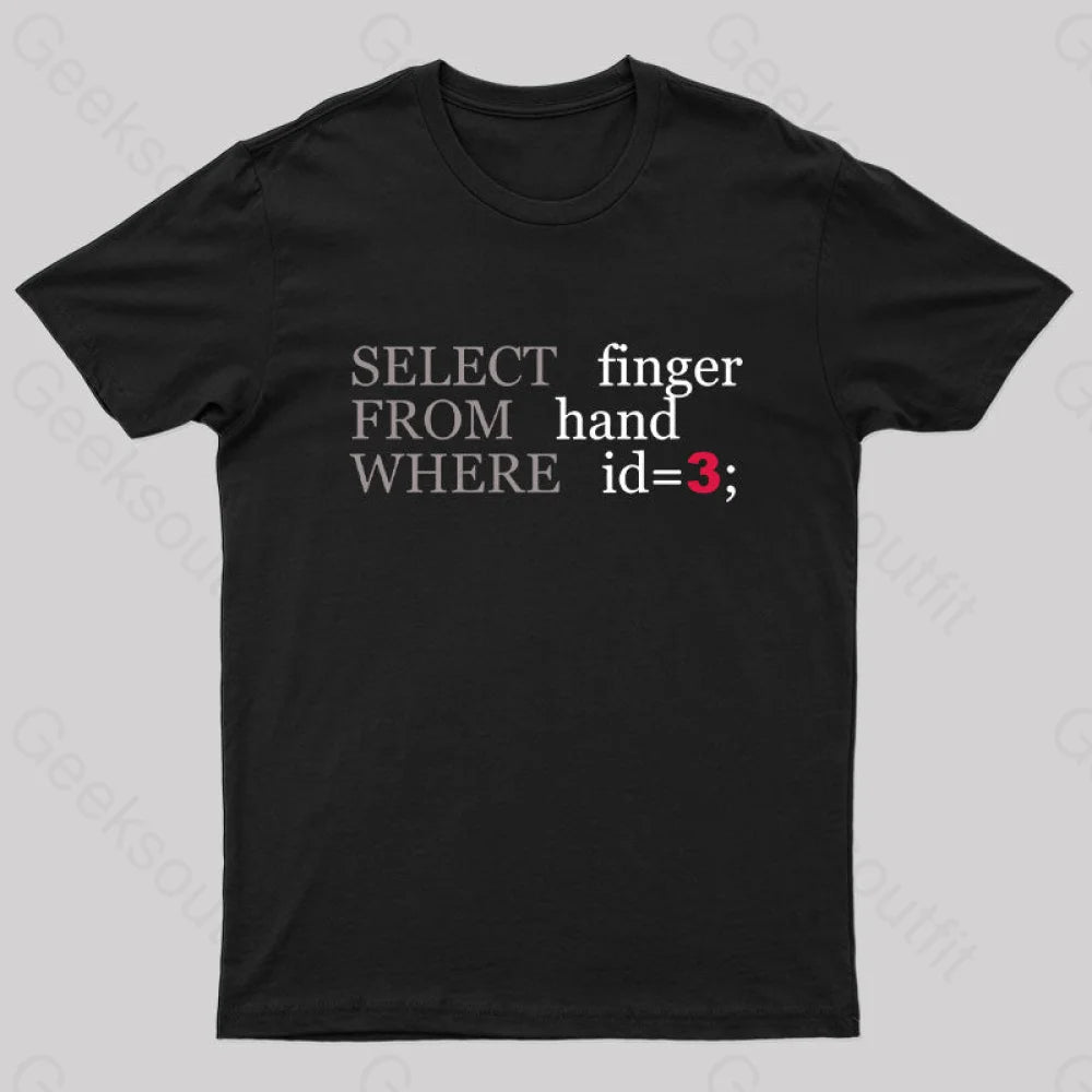 Select For Where Geek T-Shirt