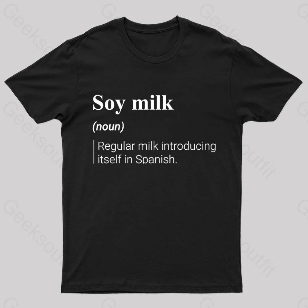 Soy Milk Meaning Nerd T-Shirt