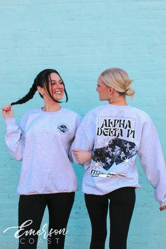 Alpha Delta Pi Black Diamond Formal Crewneck