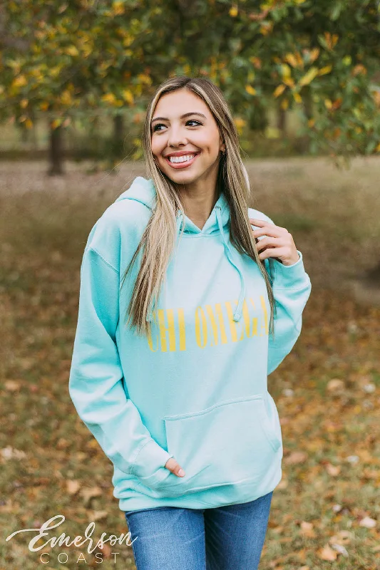 Chi Omega Bright PR Hoodie