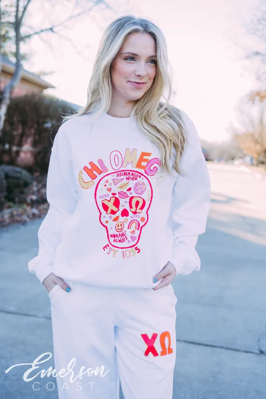 Chi Omega Matching Skull Set