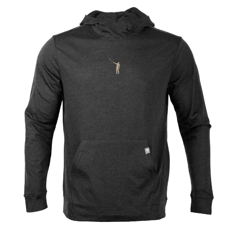 NLU x Levelwear Lightweight Hoodie | Heather Charcoal w/ Rye Wayward Drive logo