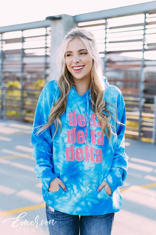 Delta Delta Delta Crystal Wash PR Hoodie