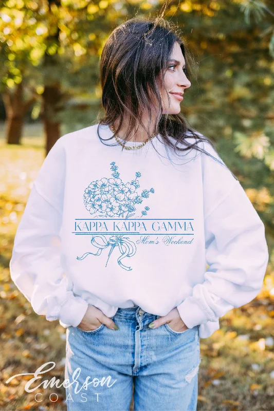 Kappa Kappa Gamma Coastal Floral Mom's Weekend Crewneck