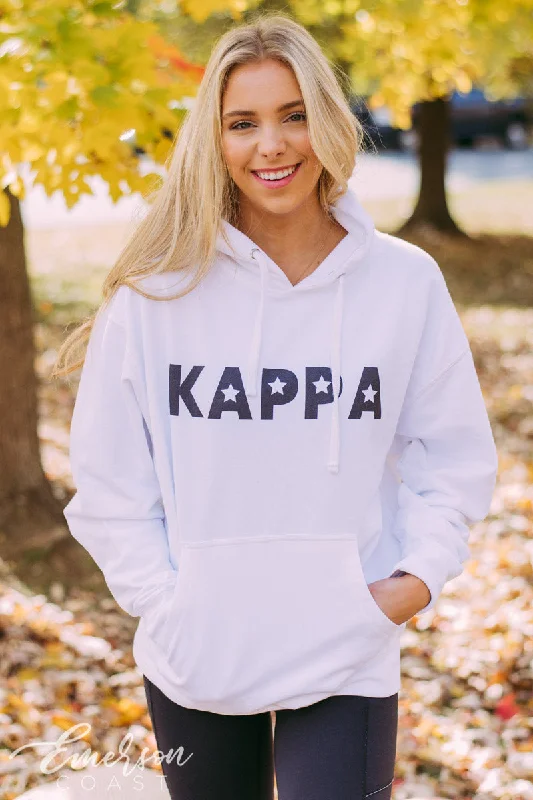 KKG Star Letters PR White Hoodie