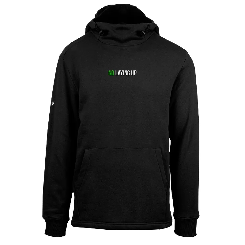 NLU + Levelwear Technical Hoodie | Black w/ No Laying Up wordmark