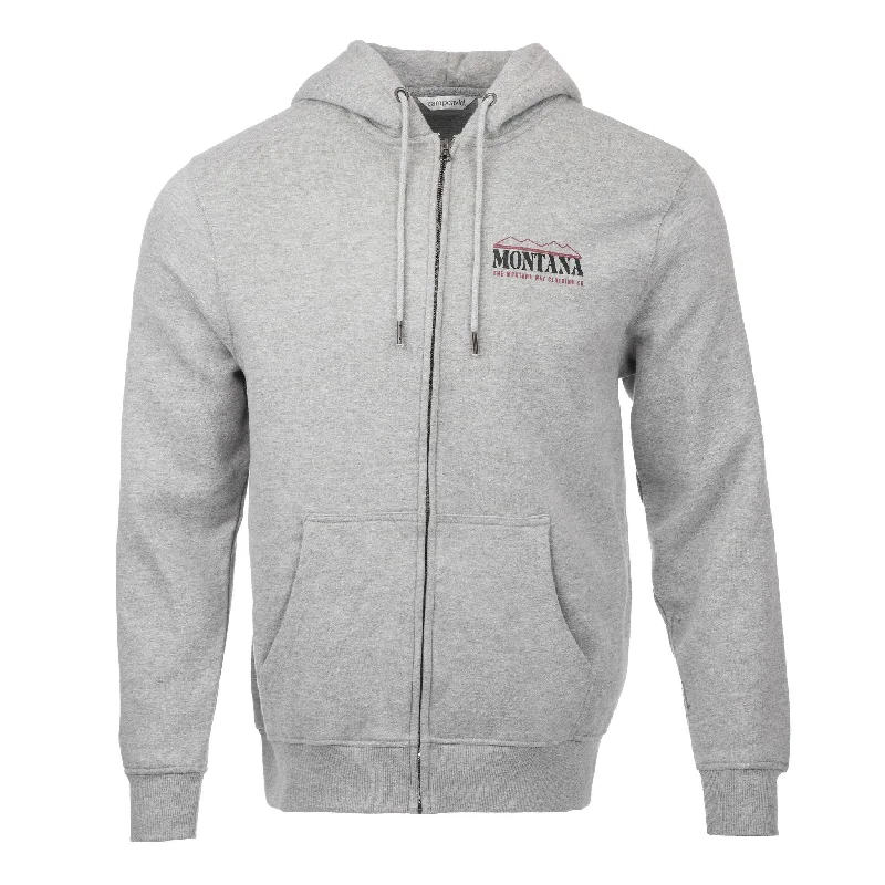 Roam Free Full Zip Hoodie in Oxford Heather