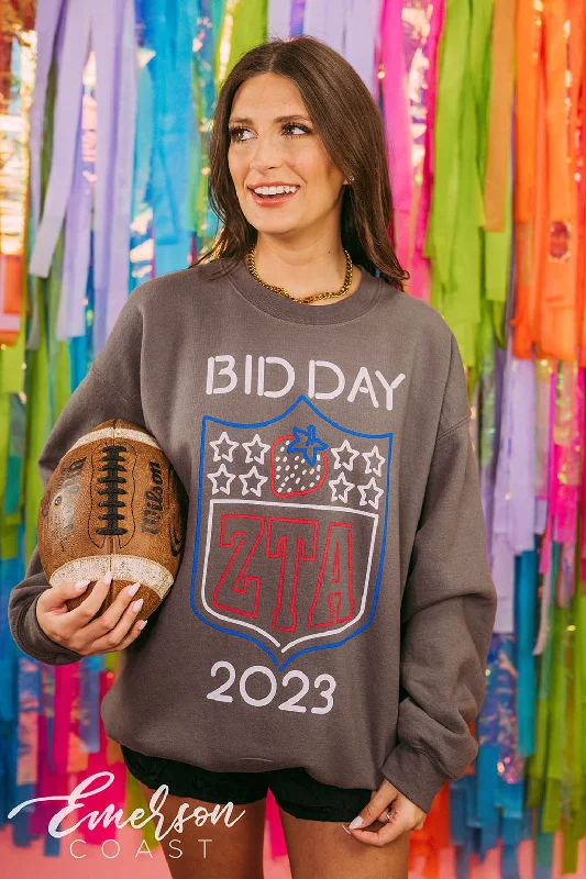 Zeta Football Bid Day Crewneck