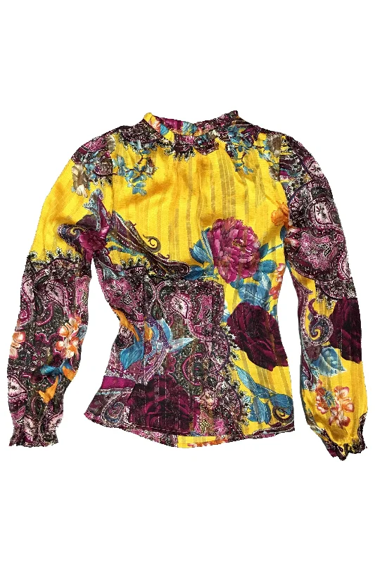 Sirena, Long sleeve silk blouse