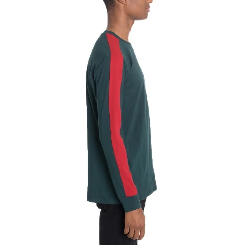 Side Stripe Long Sleeve Green